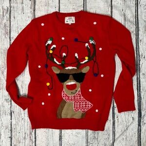 Rudolph the Red - Nosed Reindeer Ugly Sweater Party Xmas Women's Pullover
